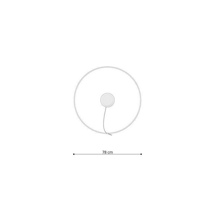 Żyrandol Sollux Lighting RIO, okrągły średnica 110cm, LED 70W 3000K, czarny