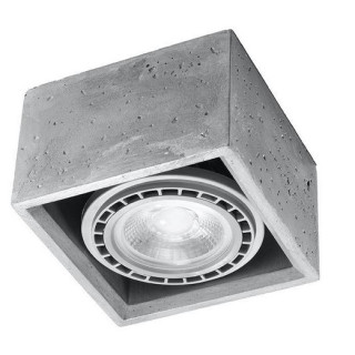 Plafon Sollux Ligthing LOOPEZ , GU10  1x40W 1x12W LED, czarny/miedź