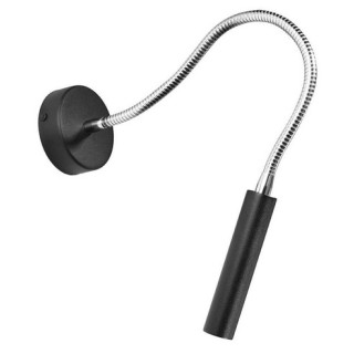 Kinkiet Sollux Lighting LOOPEZ, GU10  1x40W, 1x12W LED, czarny/chrom