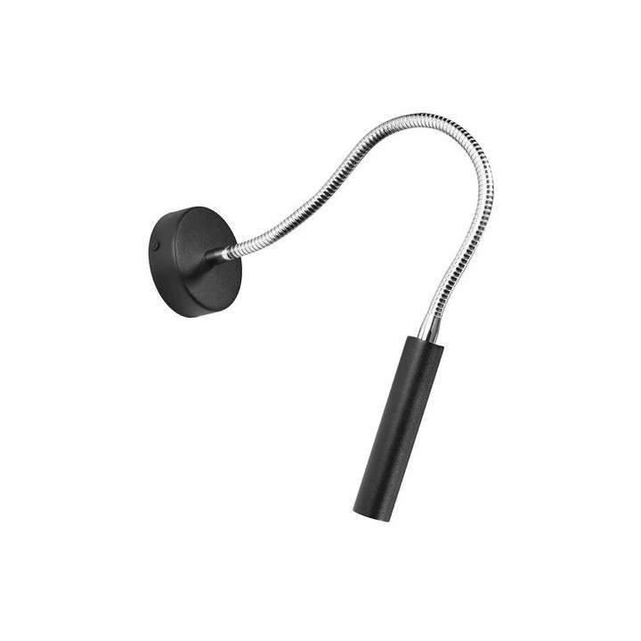 Kinkiet Sollux Lighting LOOPEZ, GU10  1x40W, 1x12W LED, czarny/chrom