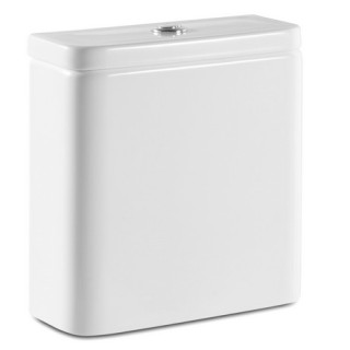 Zbiornik do kompaktu WC Roca Carmen Black, 3/4,5L, zasilanie dolne, czarny