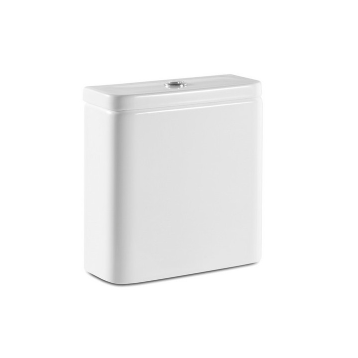 Zbiornik do kompaktu WC Roca Carmen Black, 3/4,5L, zasilanie dolne, czarny