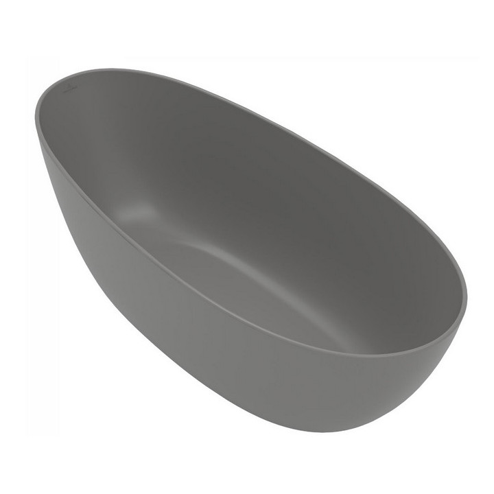 Wanna wolnostojąca  owalna Villeroy & Boch Antao SilentFlow, 170x75cm, Quaryl, stone white