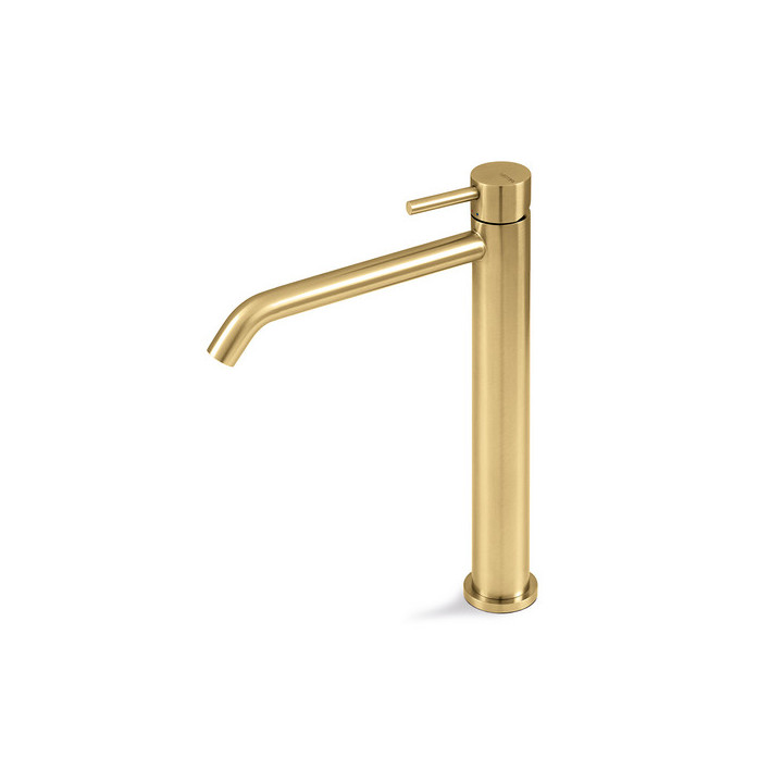 Bateria umywalkowa Vema Otago, stojąca, wylewka 128mm, bez korka, brushed gold