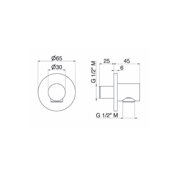 Wąż prysznicowy Vema Otago, brushed gold