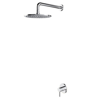 Termostatyczny system prysznicowy natynkowy, Omnires Armance - Mosiądz szczotkowany