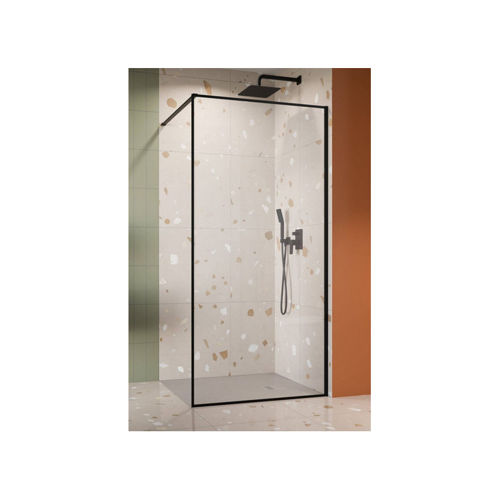 Kabina Walk-In Radaway Modo F II 50, profil chrom błyszczący, szkło przejrzyste