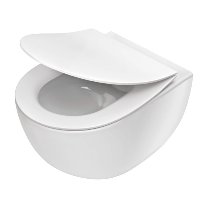 Ceramiczny korek umywalkowy/bidetowy Deante, click-clack, biały/chrom