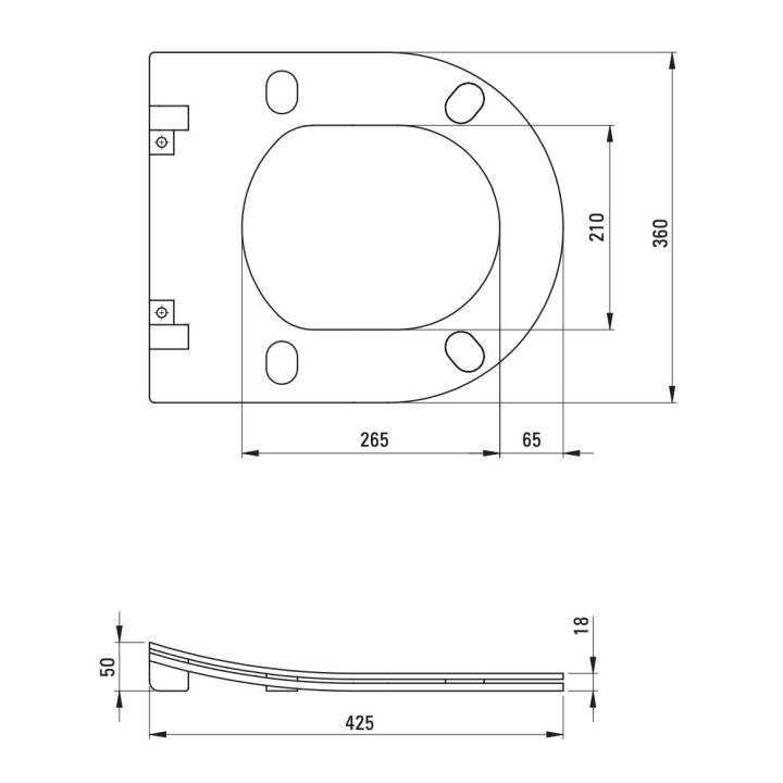 Ceramiczny korek umywalkowy/bidetowy Deante, click-clack, biały/chrom