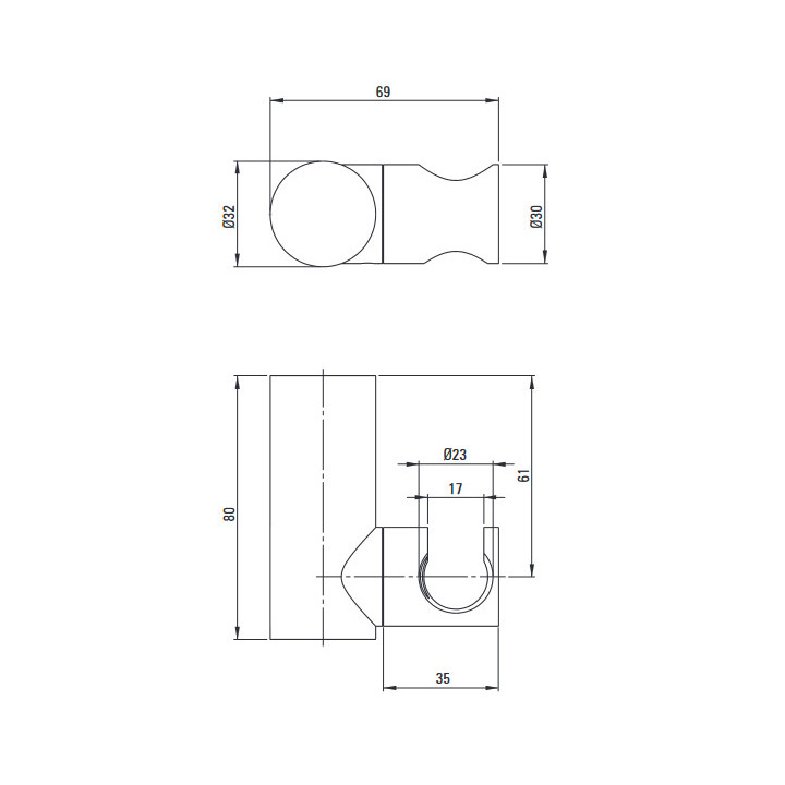 Bateria prysznicowa Deante Silia podtynkowa bez przełącznika - złoto szczotkowane