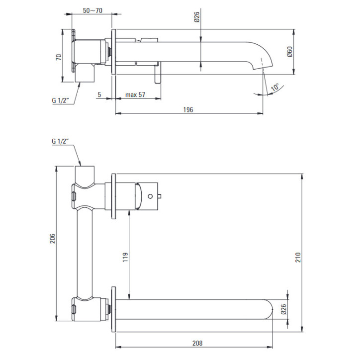 Wąż prysznicowy Deante  długość 150cm- złoto szczotkowane