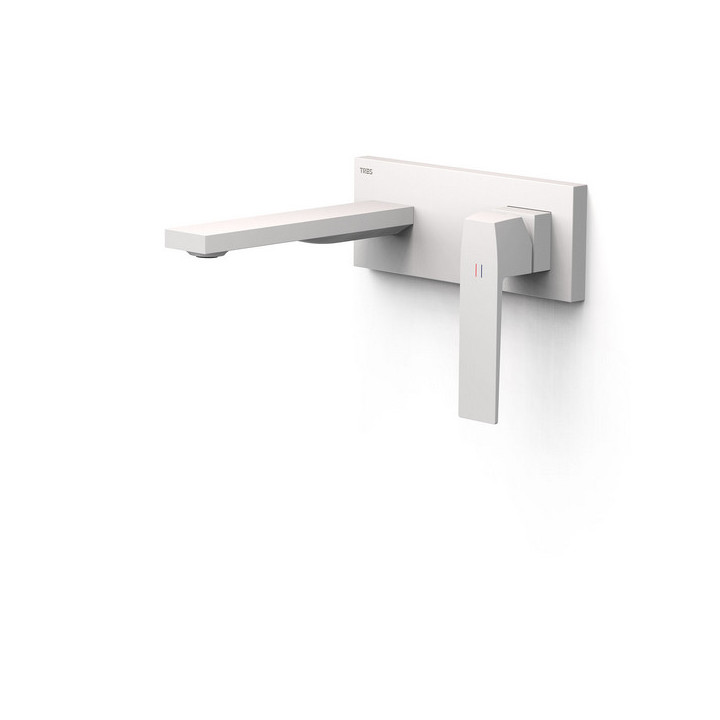 Element naścienny do podtynkowego korpusu baterii umywalkowe TRES Slim Exclusive, wylewka 180mm, chrom