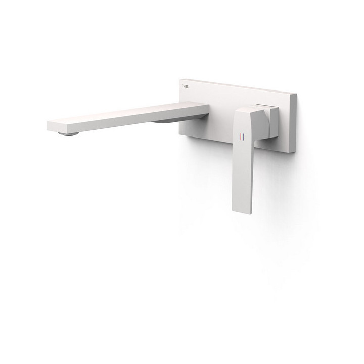 Element naścienny do podtynkowego korpusu baterii umywalkowe TRES Slim Exclusive, wylewka 240mm, chrom