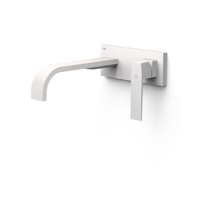 Element naścienny do podtynkowego korpusu baterii umywalkowe TRES Slim Exclusive, wylewka 240mm, chrom