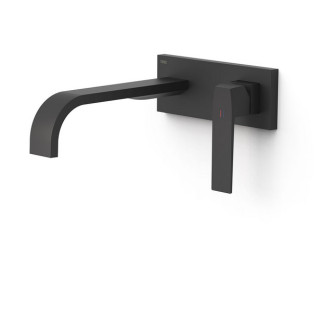 Element naścienny do podtynkowego korpusu baterii umywalkowe TRES Slim Exclusive, wylewka 240mm,  biel matowa