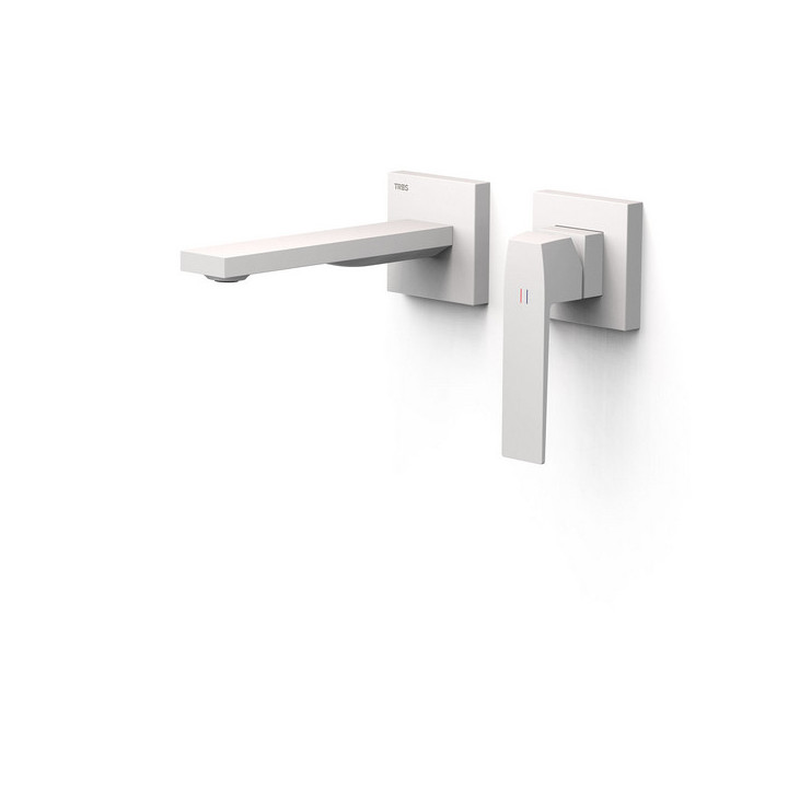Element naścienny do podtynkowego korpusu baterii umywalkowe TRES Slim Exclusive, wylewka 180mm,  chrom