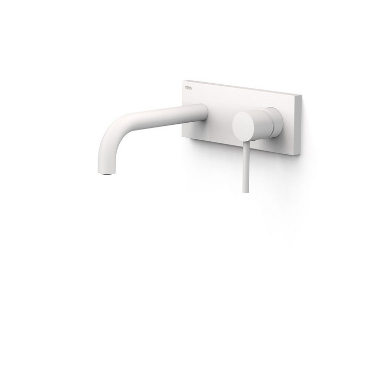 Element naścienny do podtynkowego korpusu baterii umywalkowe TRES STUDY, wylewka 180mm,  chrom