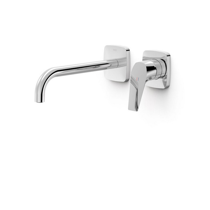 Element naścienny do podtynkowego korpusu baterii umywalkowej TRES CANIGÓ , wylewka 180mm, chrom