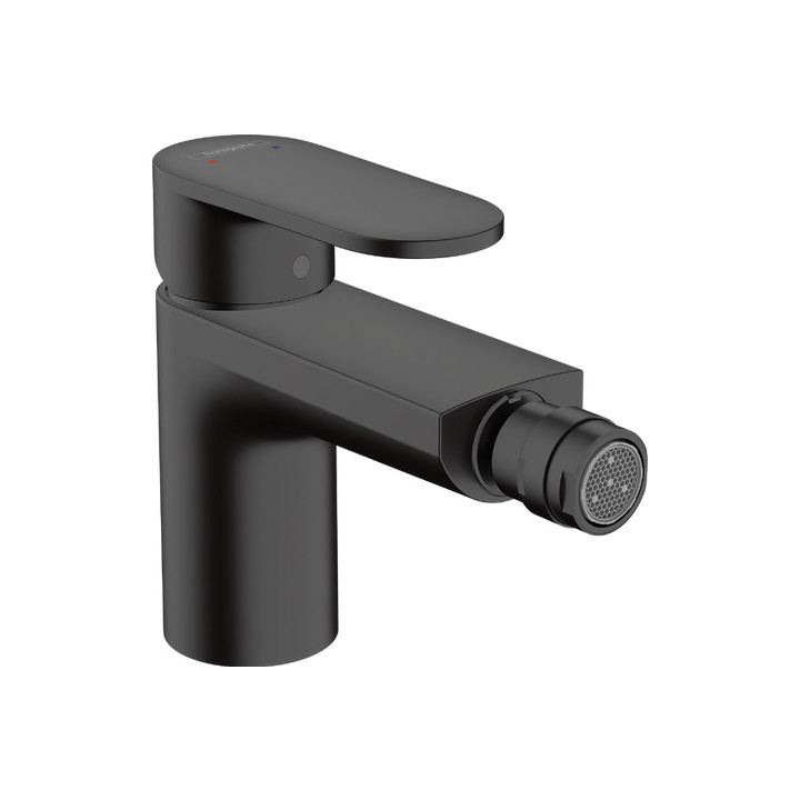 Jednouchwytowa bateria umywalkowa 70 z kompletem odpływowym z cięgłem, Hangrohe Vernis blend , czarny mat