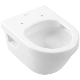 Miska WC lejowa Compact bez kołnierza wewnętrznego, podwiaszana, Villeroy & Boch Architectura, Weiss Alpin CeramicPlus
