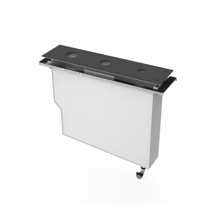 Zestaw do baterii wannowej ze zbiornikiem Tres do odprowadzania wody, złoty