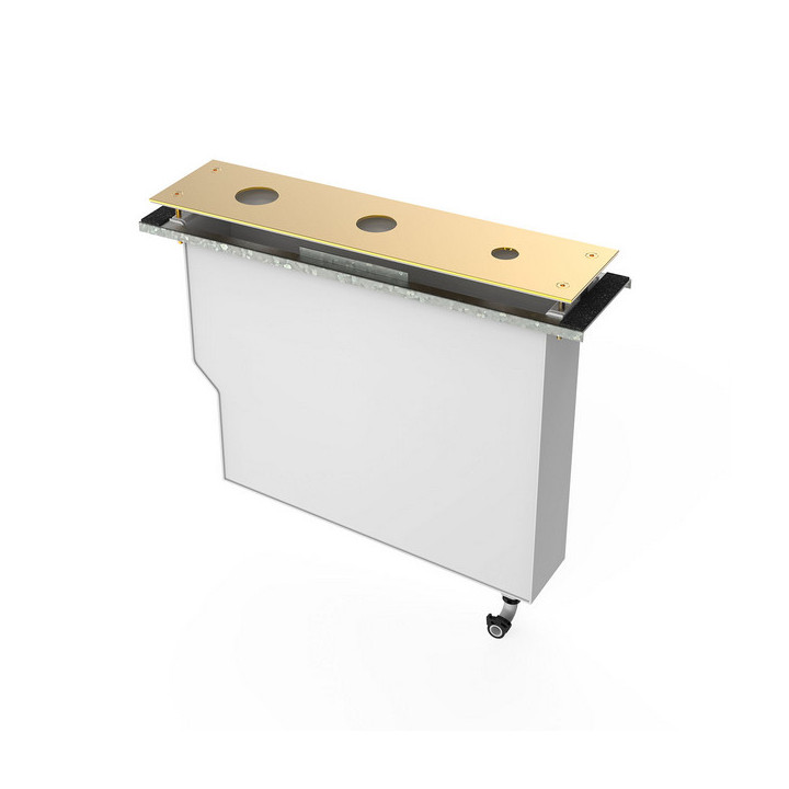 Zestaw montażowy Tres Max-Tres trzyotworowy ze zbiornikiem, biały mat