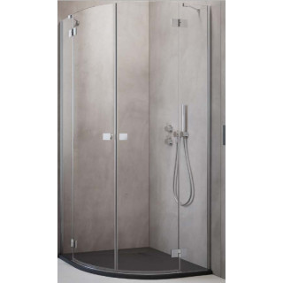 Kabina półokrągła Radaway Premium Pro PDD 100x100cm, czarny mat/ szkło przejrzyste