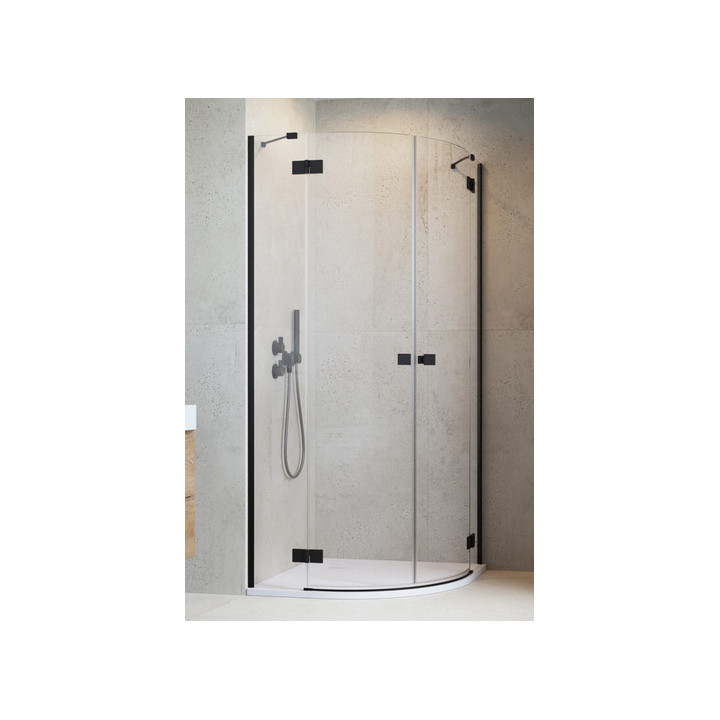 Kabina półokrągła Radaway Essenza PDD 100x100cm, chrom/ szkło przejrzyste