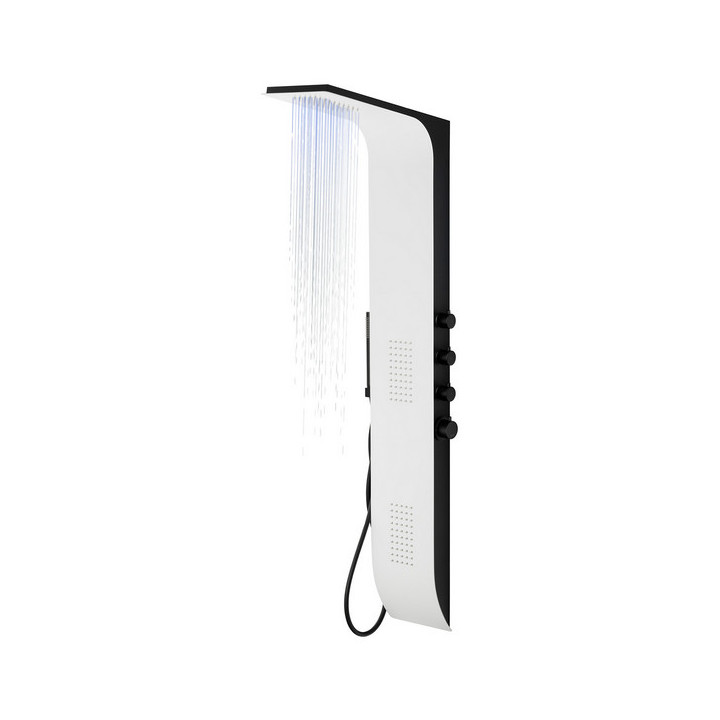 Panel prysznicowy Corsan Duo, mieszacz,  czarny