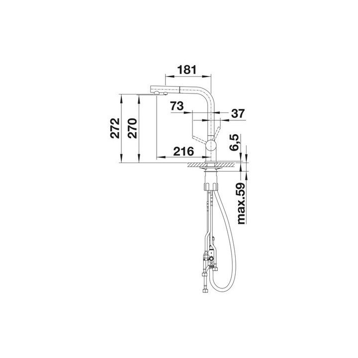 Bateria kuchenna Blanco Fontas II, chrom