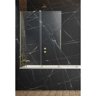 Parawan nawannowy Radaway Furo PND II 110, lewy, szkło przejrzyste, 110x150cm, przesuwny, profil chrom