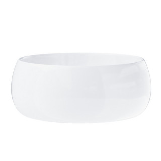 Umywalka nablatowa kwadratowa Corsan 1395x395x145mm z otworem na baterię, korek Klik-Klak czhrom, biała