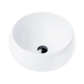 Umywalka nablatowa okrągłaCorsan 400x400x160mm, biała