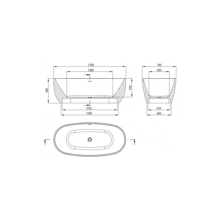 Wanna akrylowa  wolnostojąca Deante Al