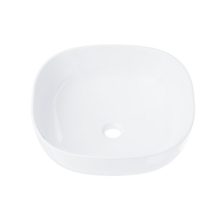 Umywalka okrągła nablatowa  Corsan 415x415x135mm, biała