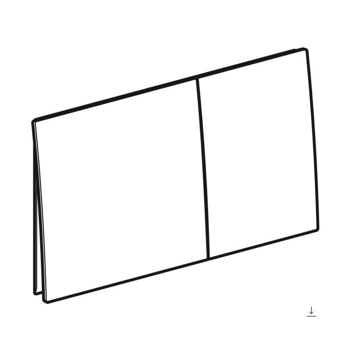 Przycisk uruchamiający Geberit Sigma70 przedni - czarna stal nierdzewna