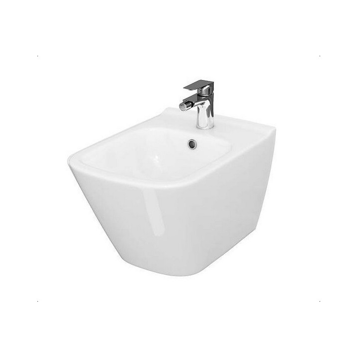 Bidet zawieszany prostokątny z ukrytym montażem Cersanit City, biały