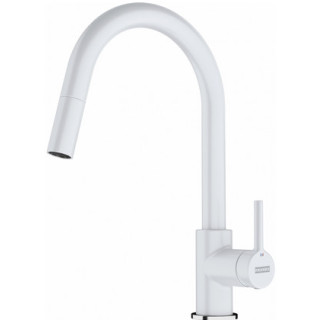 Bateria kuchenna Franke Lina L  , wysokość 284mm, obrotowa i wyciągana wylewka,  czarny mat