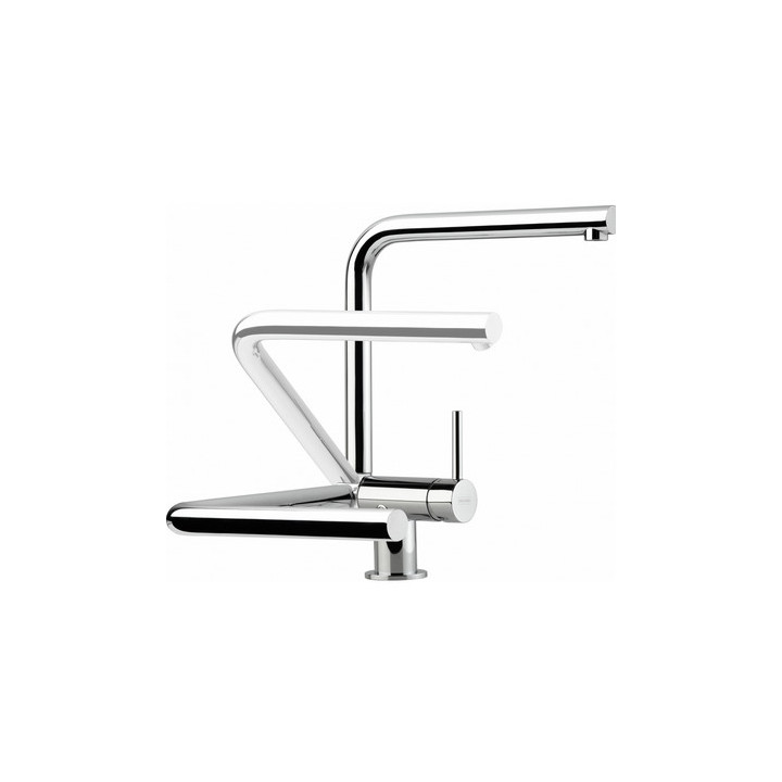 Bateria kuchenna podokienna Franke Atlas Neo pull-out windows   , wysokość 297mm, obrotowa i wyciągana  wylewka,  stal szlachetn