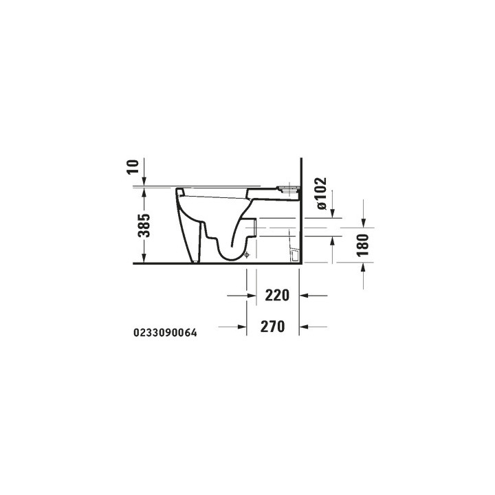 Miska toaletowa stojca Duravit Starck 1- sanitbuy.pl