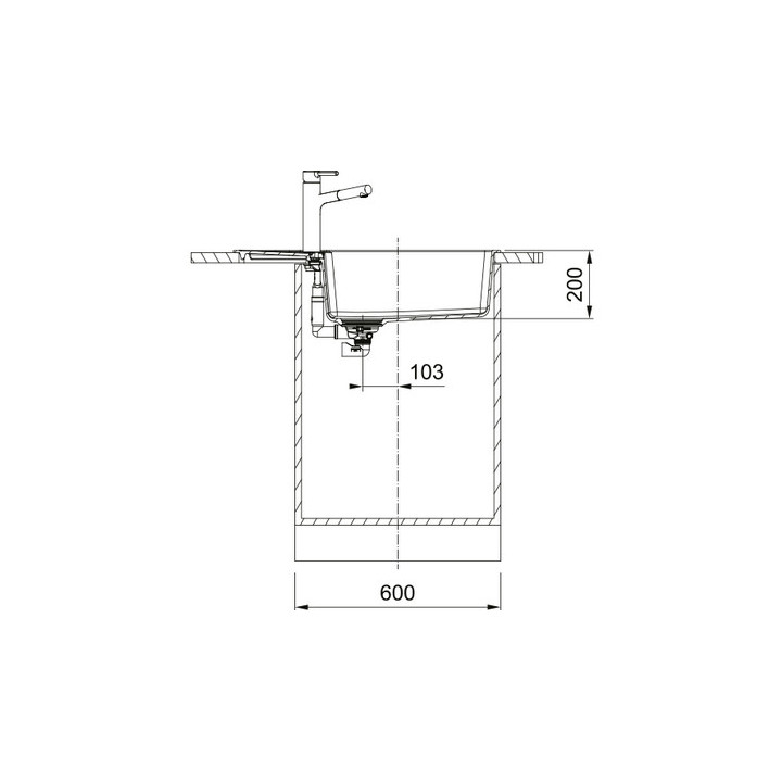 Zlewozmywak wbudowywany, Franke Centro CNG 611-78 XL - beżowy