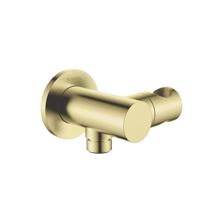 Przyłącze kątowe okrągłe z uchwytem na słuchawkę Deante Cascada, nero