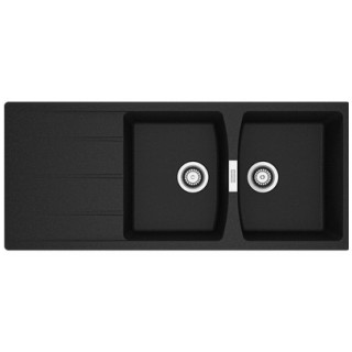 Zlewozmywak wbudowywany, Franke Centro CNG 621-116  - czarny mat