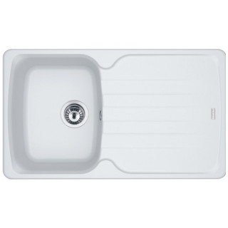 Zlewozmywak wbudowywany, Franke Antea AZG 611-78, czarny odpływ, czarny mat