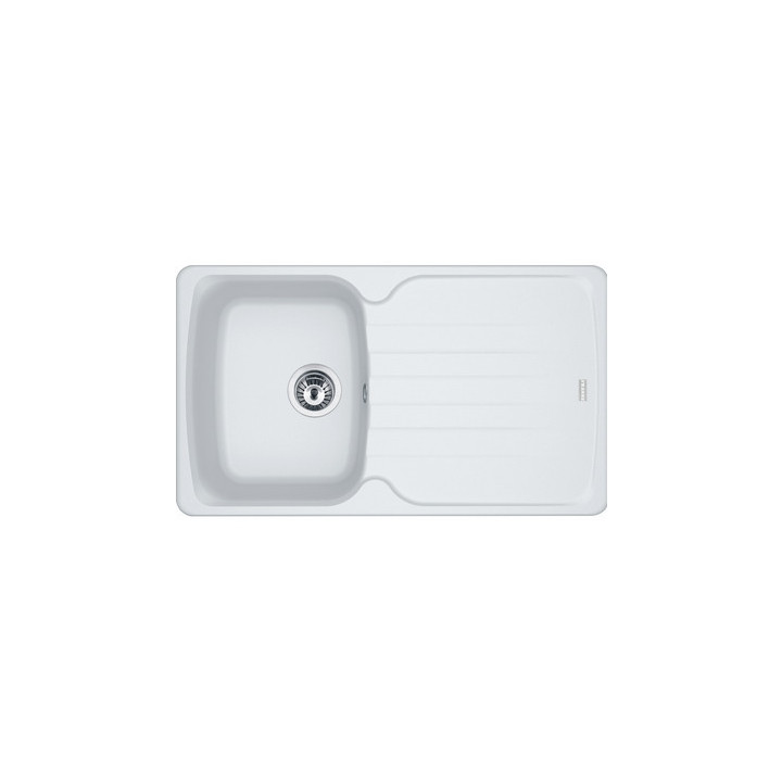 Zlewozmywak wbudowywany, Franke Antea AZG 611-78, czarny odpływ, czarny mat