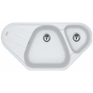 Zlewozmywak wbudowywany, Franke Antea AZG 651-97 , czarny odpływ, czarny mat