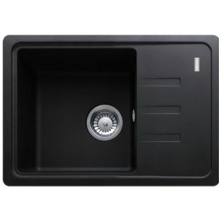 Zlewozmywak wbudowywany, Franke Bliss BFG 611-62 ,czarny odpływ, czarny mat
