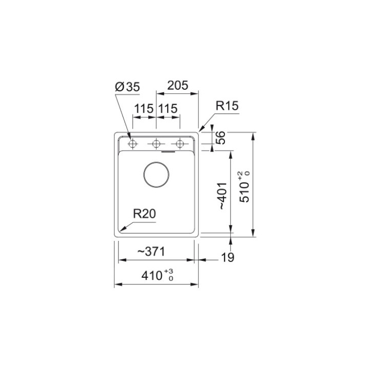 Zlewozmywak wbudowywany, Franke Maris MRG 610-37 ,czarny mat