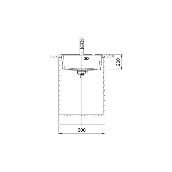 Zlewozmywak wbudowywany, Franke Maris MRG 610-37 ,czarny odpływ, czarny mat