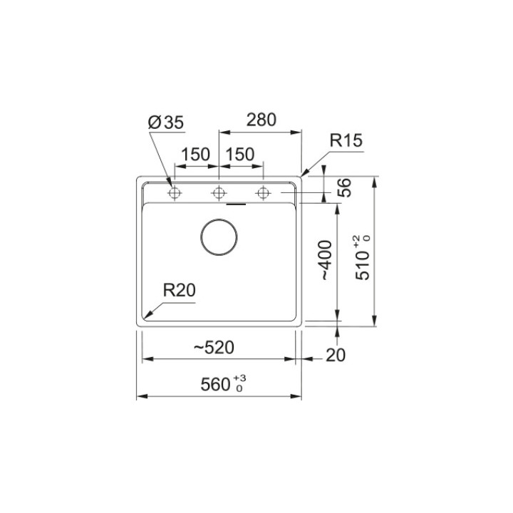Zlewozmywak wbudowywany, Franke Maris MRG 610-52 ,czarny mat